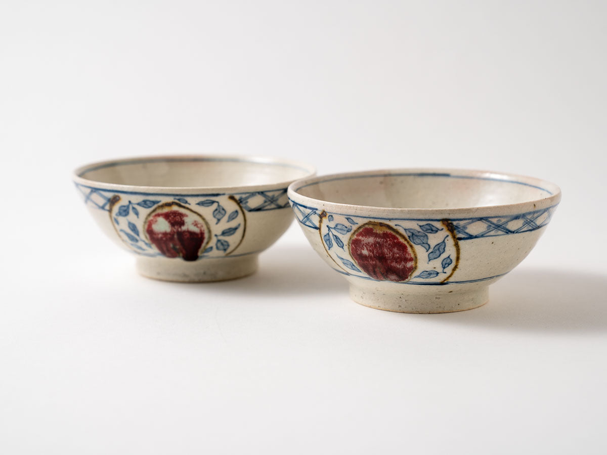 飯碗(桃紋)【樋口真紀】