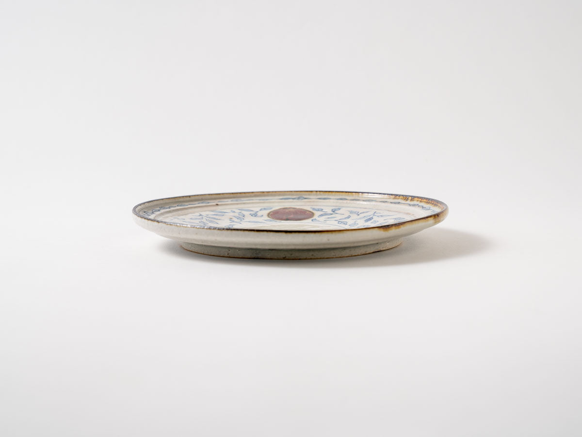 6寸皿(桃紋)【樋口真紀】