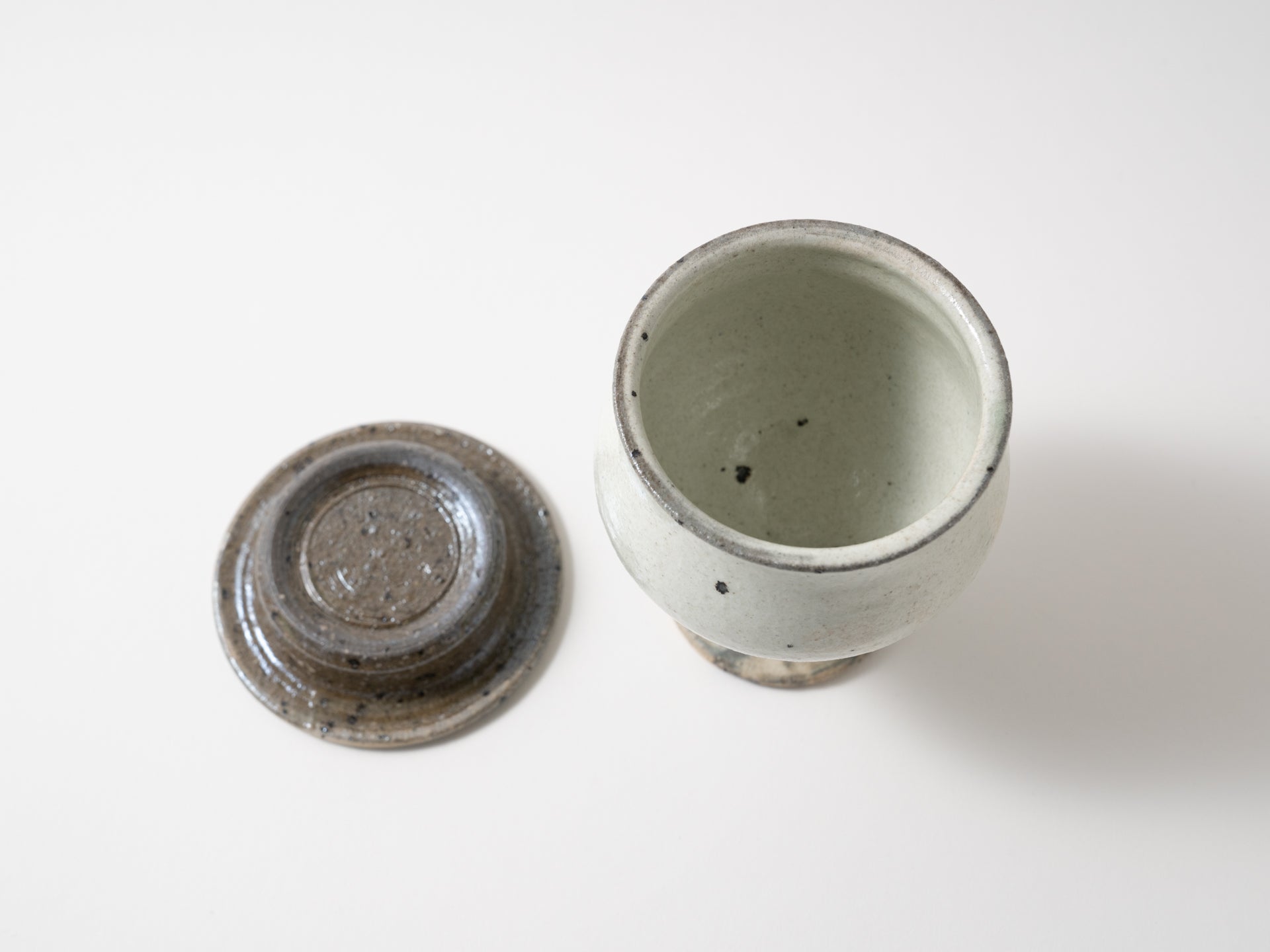 Blue gray compote canister [Furuya Seitou_ex23]