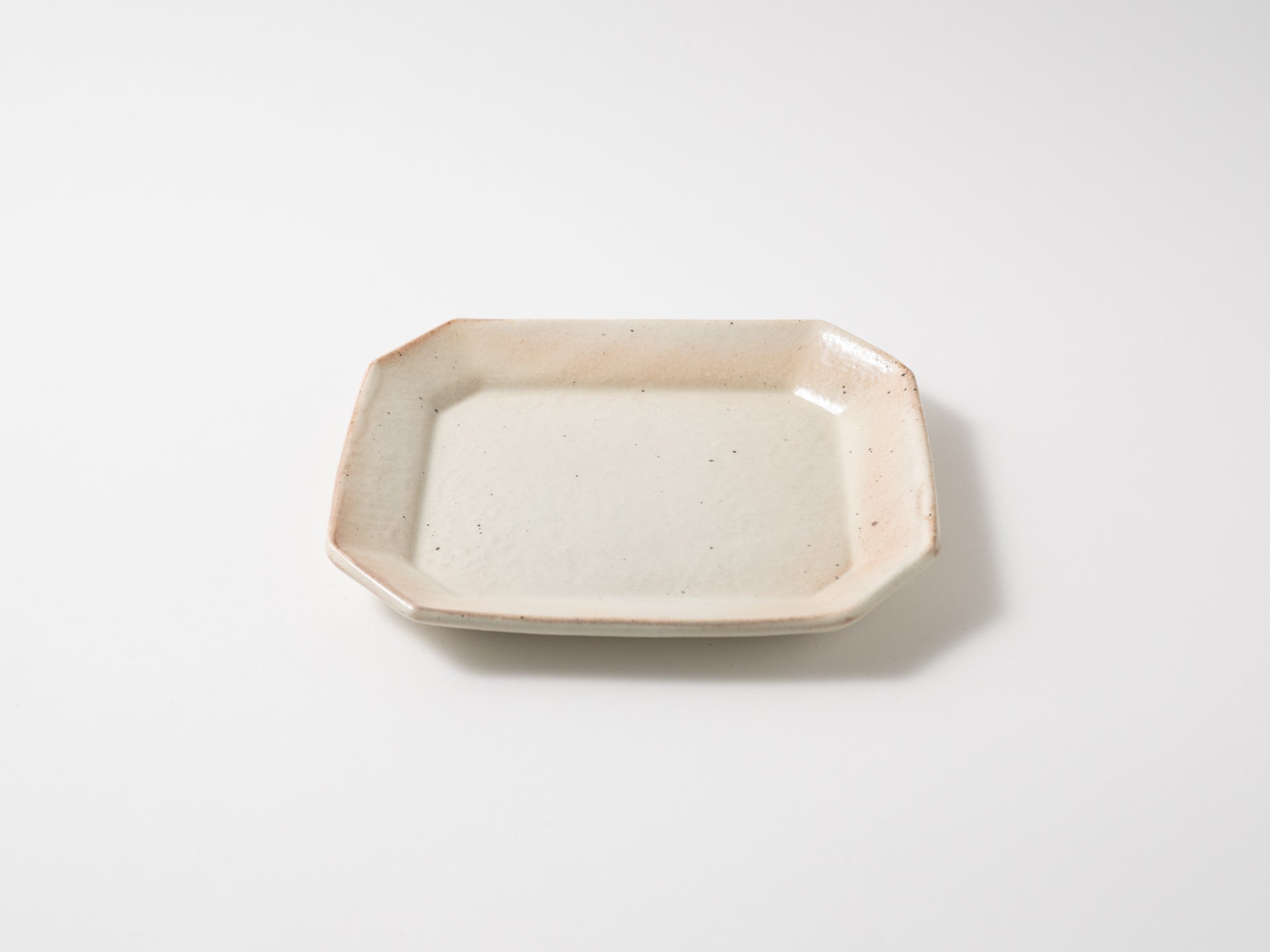 Tetsusan Octagonal Cake Plate [Furuya Ceramics_ex23]