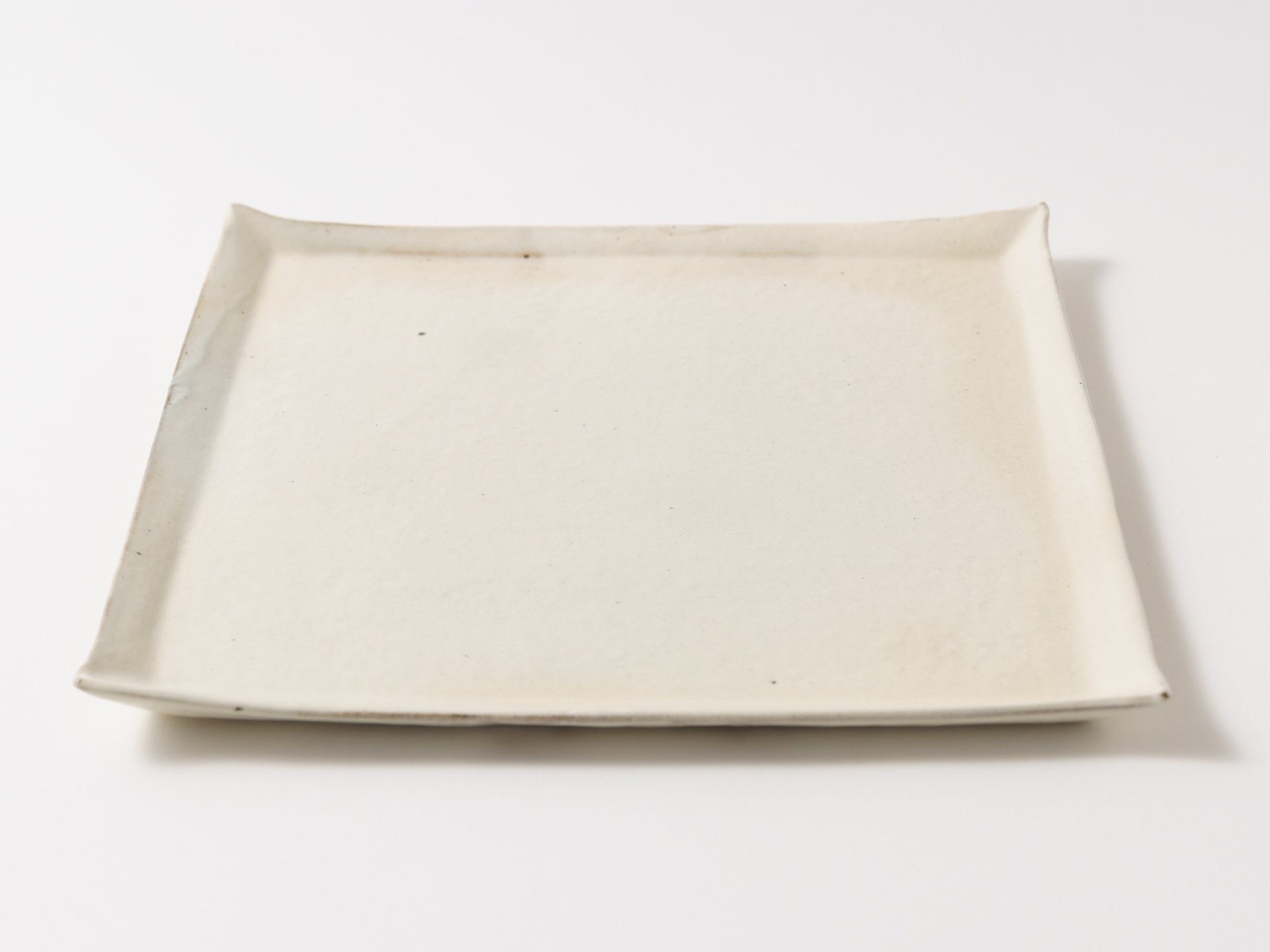 Tetsusan square plate [Furuya Pottery_ex23]