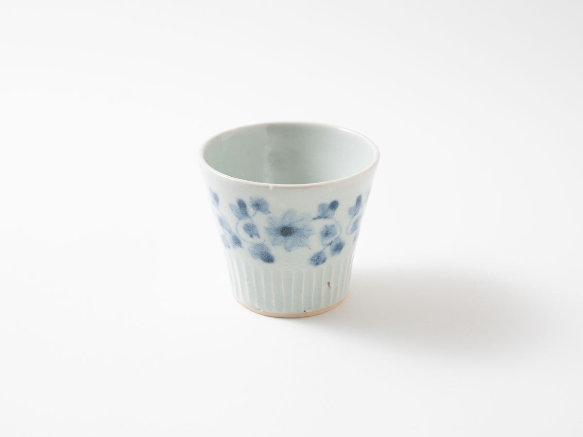 そば猪口 しのぎ花唐草【横田翔太郎】