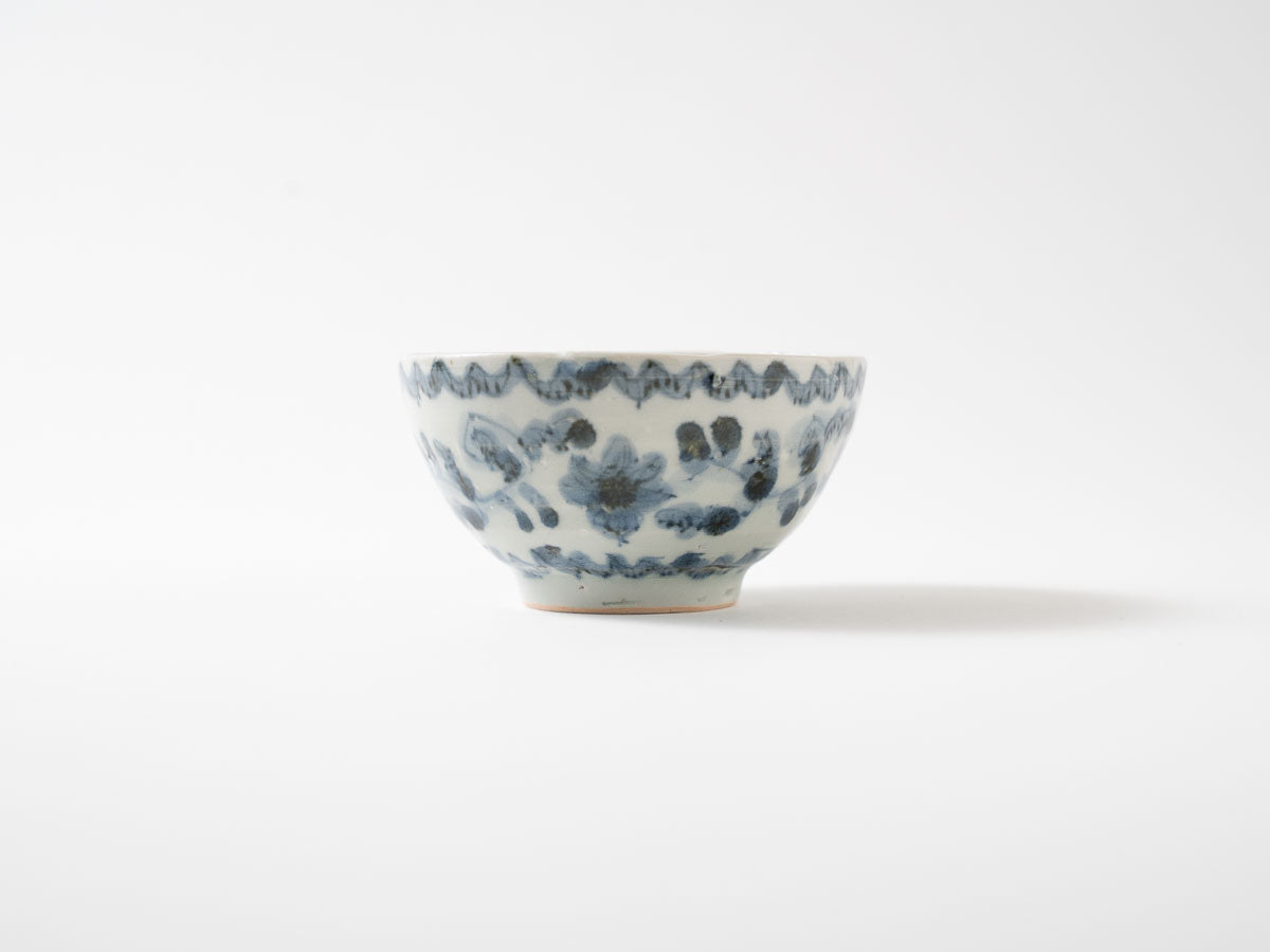 飯碗 牡丹唐草泉山釉【横田翔太郎】