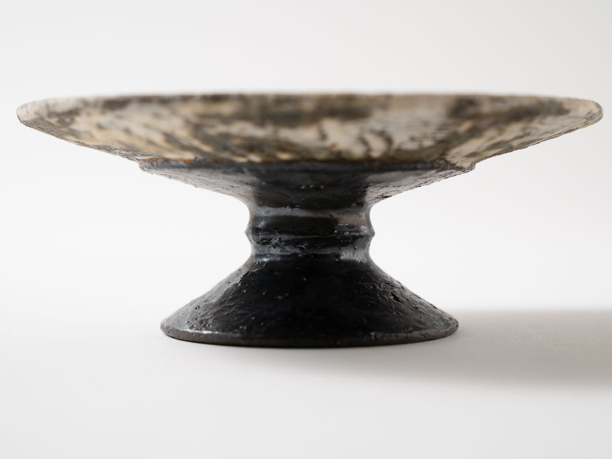 泥彩コンポート皿 小【平井悠一】