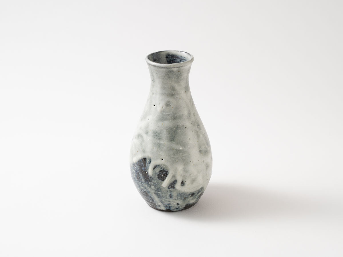 藁灰花器 中 a【平井悠一】