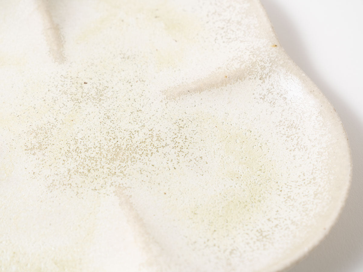 まるスクエアプレート L 白抹茶【藤原志鈴香】