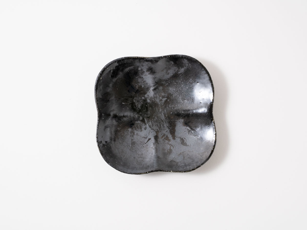 まるスクエアプレート M 黒【藤原志鈴香】