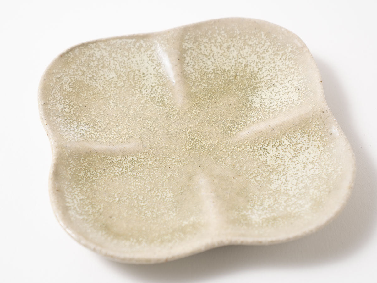 まるスクエアプレート M 白抹茶【藤原志鈴香】