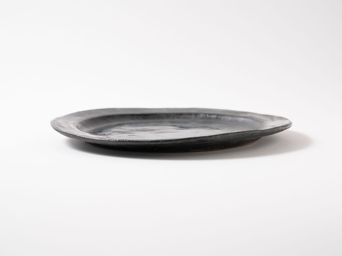 リムプレート 8寸 黒【藤原志鈴香】