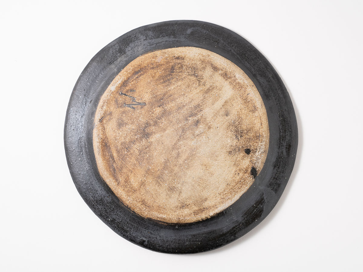 リムプレート 8寸 黒【藤原志鈴香】