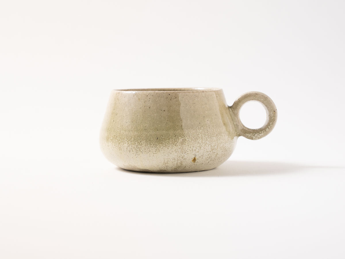 スープカップ L 白抹茶【藤原志鈴香】