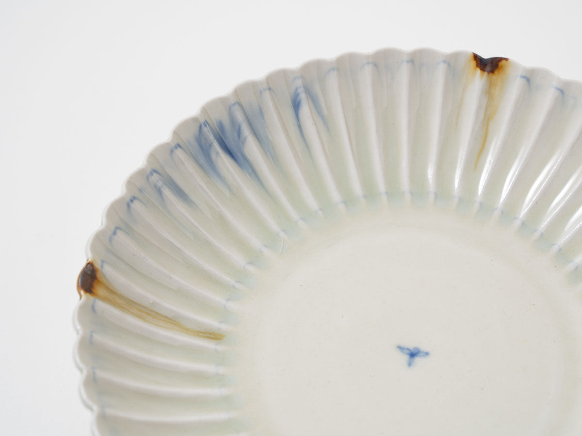 鈴木まどか　　安南菊割楕円皿 鈴木まどか 安南菊割楕円皿 安南鉄彩菊割楕円皿（小）【鈴木