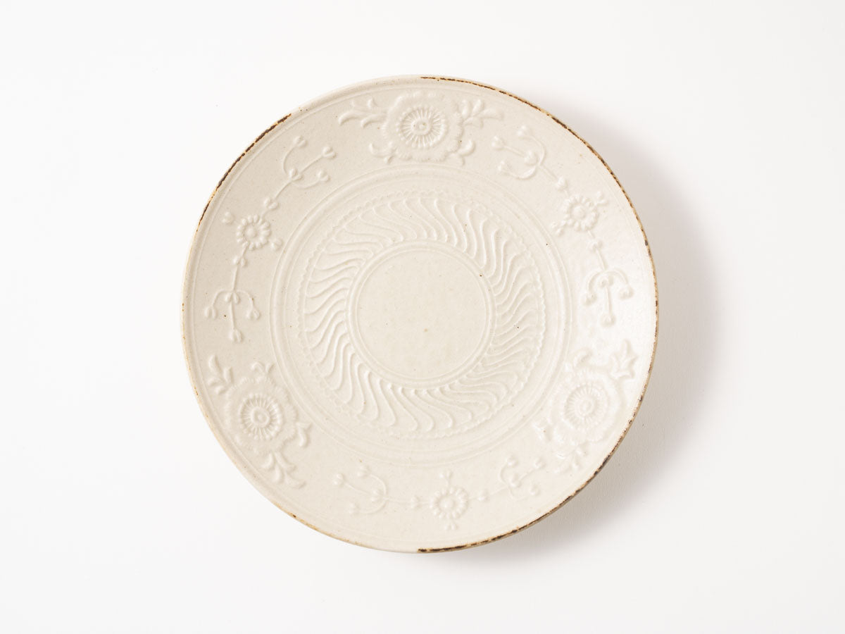 草花紋5.5寸皿【山崎瞳】