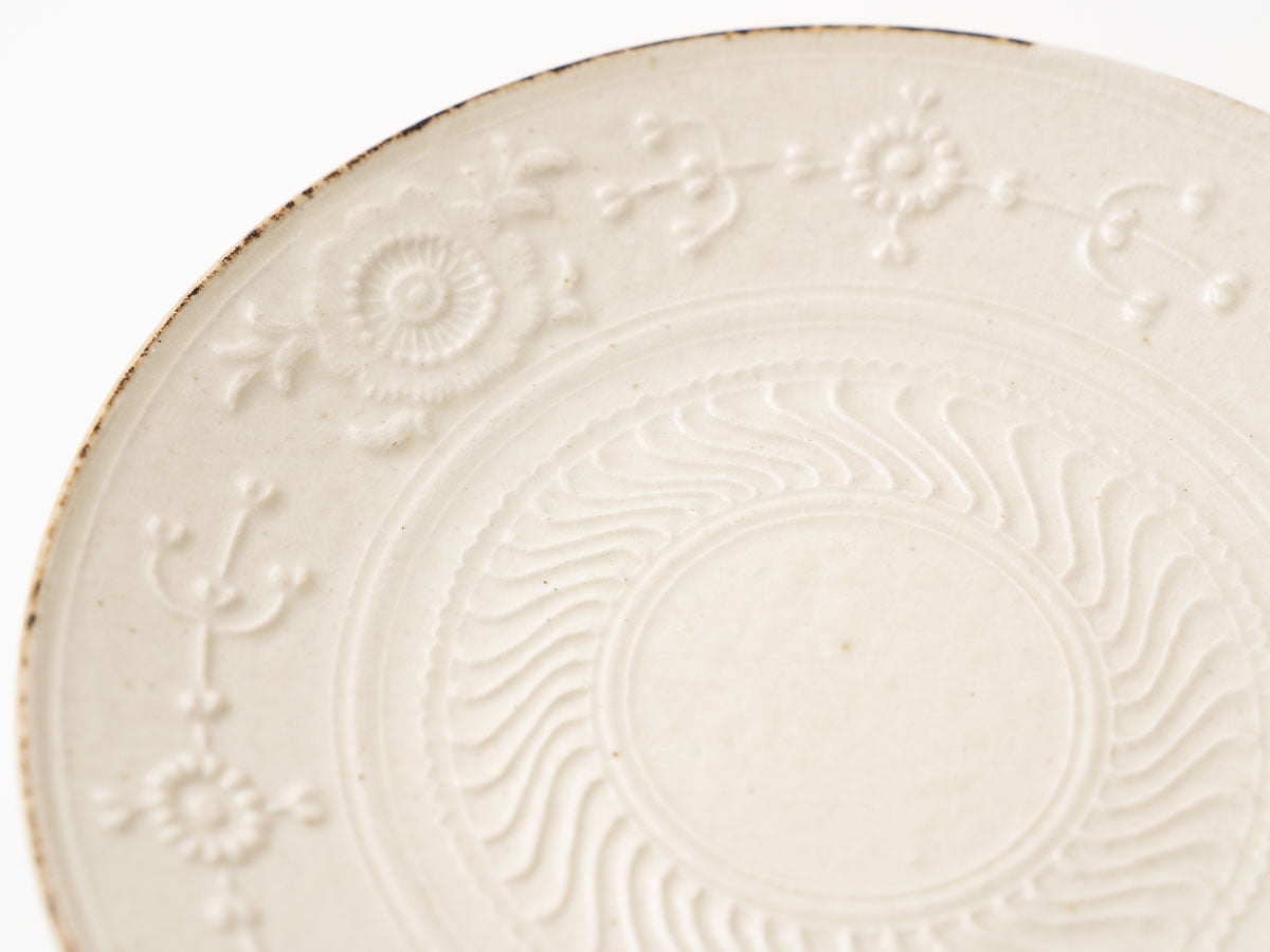 草花紋5.5寸皿【山崎瞳】