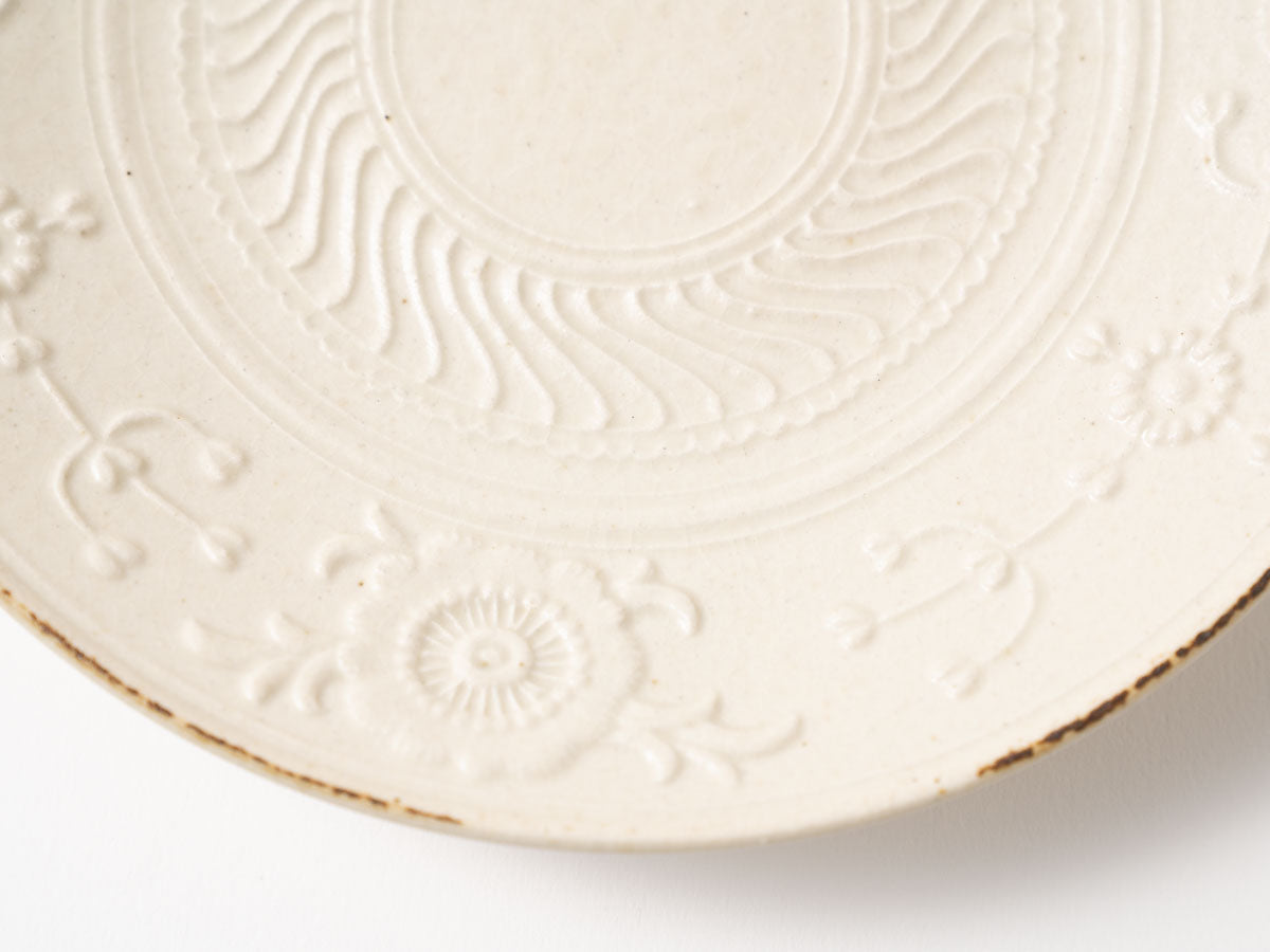 草花紋5.5寸皿【山崎瞳】