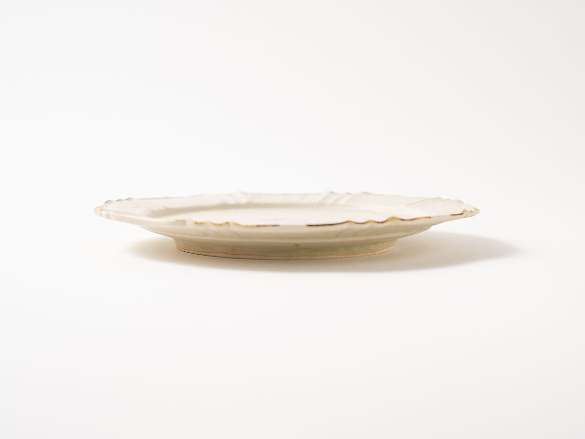 チューリップ紋輪花リム皿【山崎瞳】