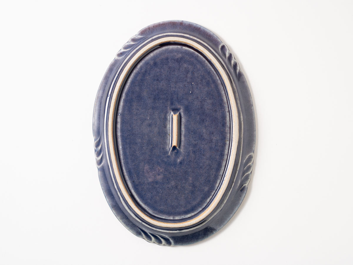 フリルリム楕円皿 b【山崎瞳】