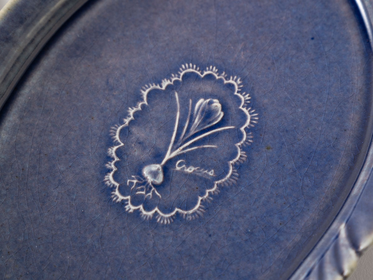 フリルリム楕円皿 b【山崎瞳】