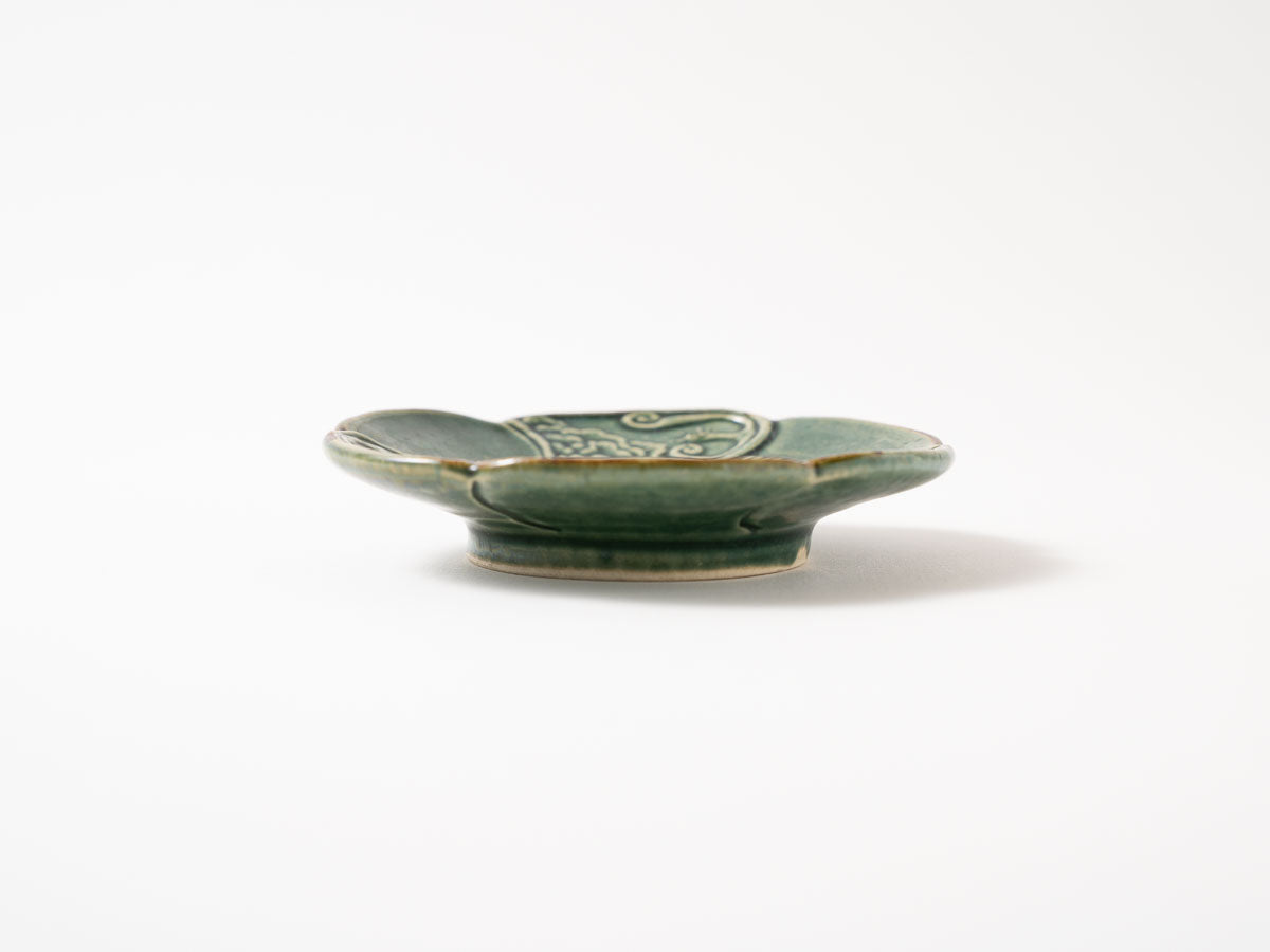 花鳥紋輪花小皿【山崎瞳】