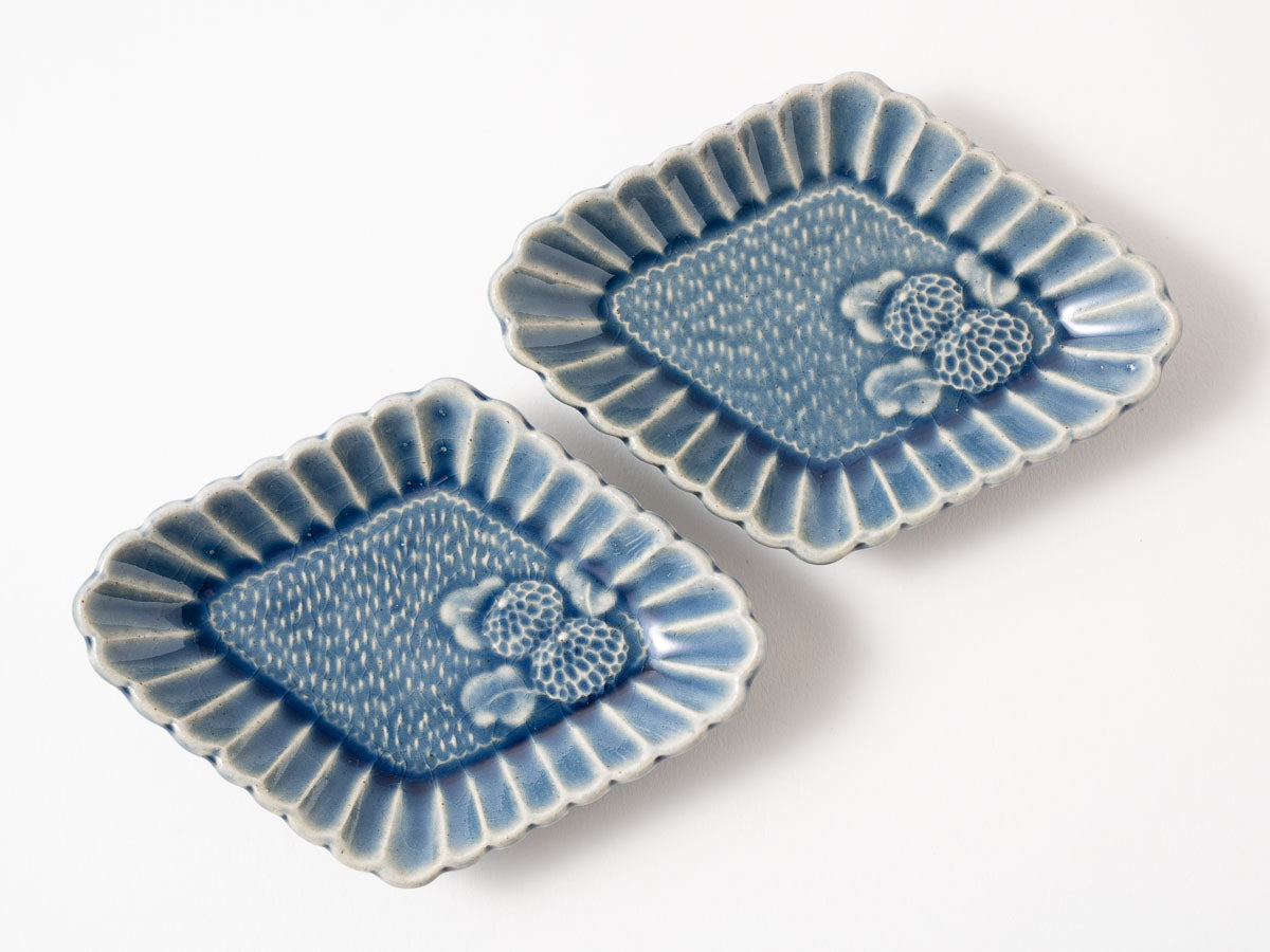 菊割菱小皿【山崎瞳】