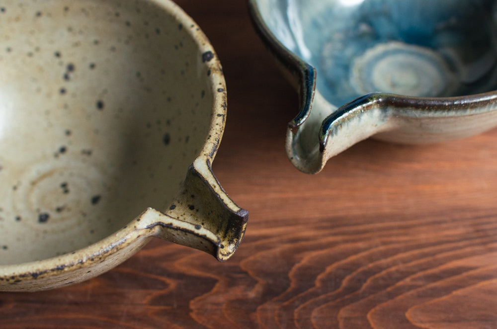 Gray-blue single-mouth bowl [Yamamoto Taizo_23ex]
