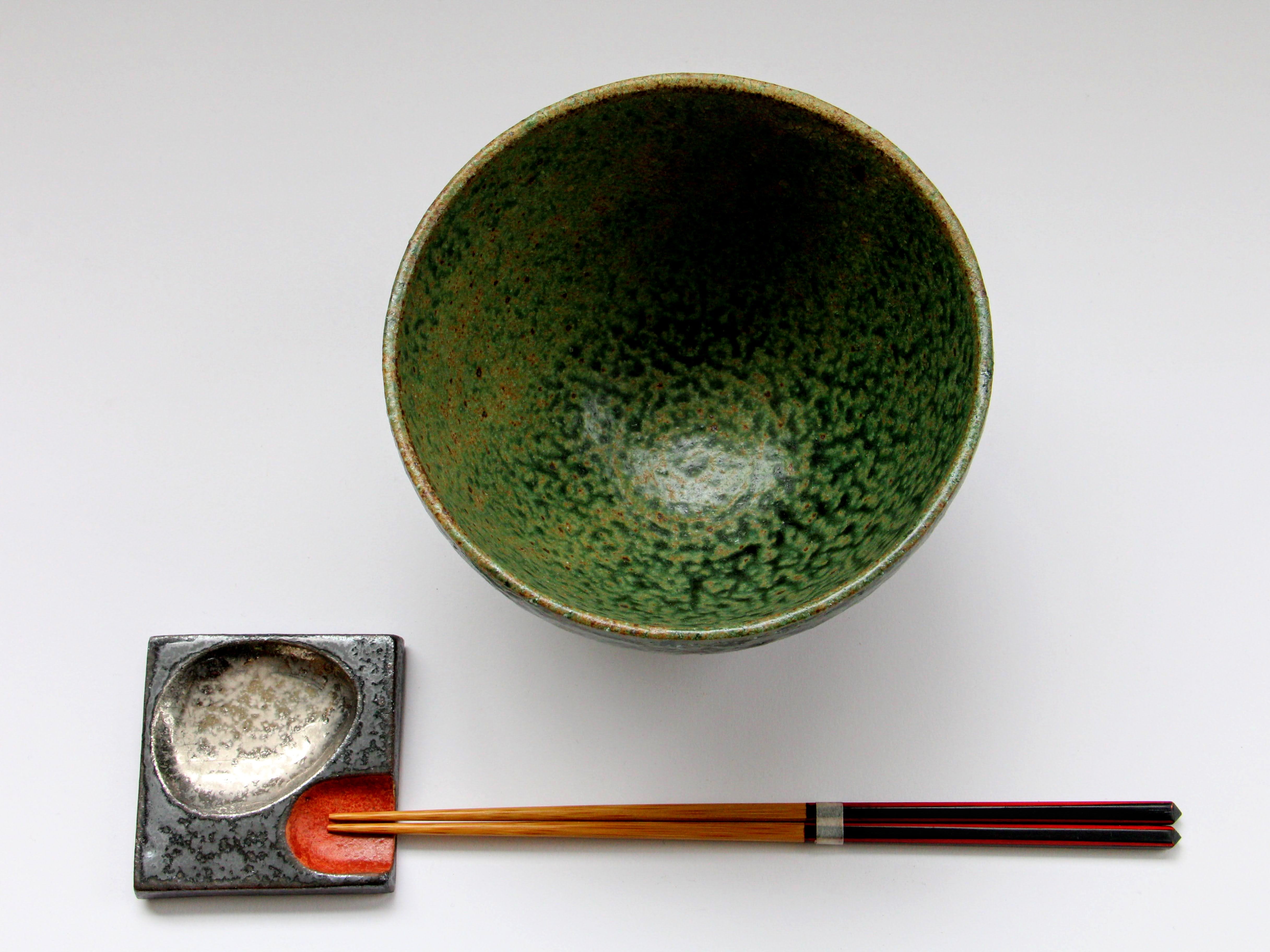 Oribe Kobiki 5.5-inch bowl [Hyozan-gama]