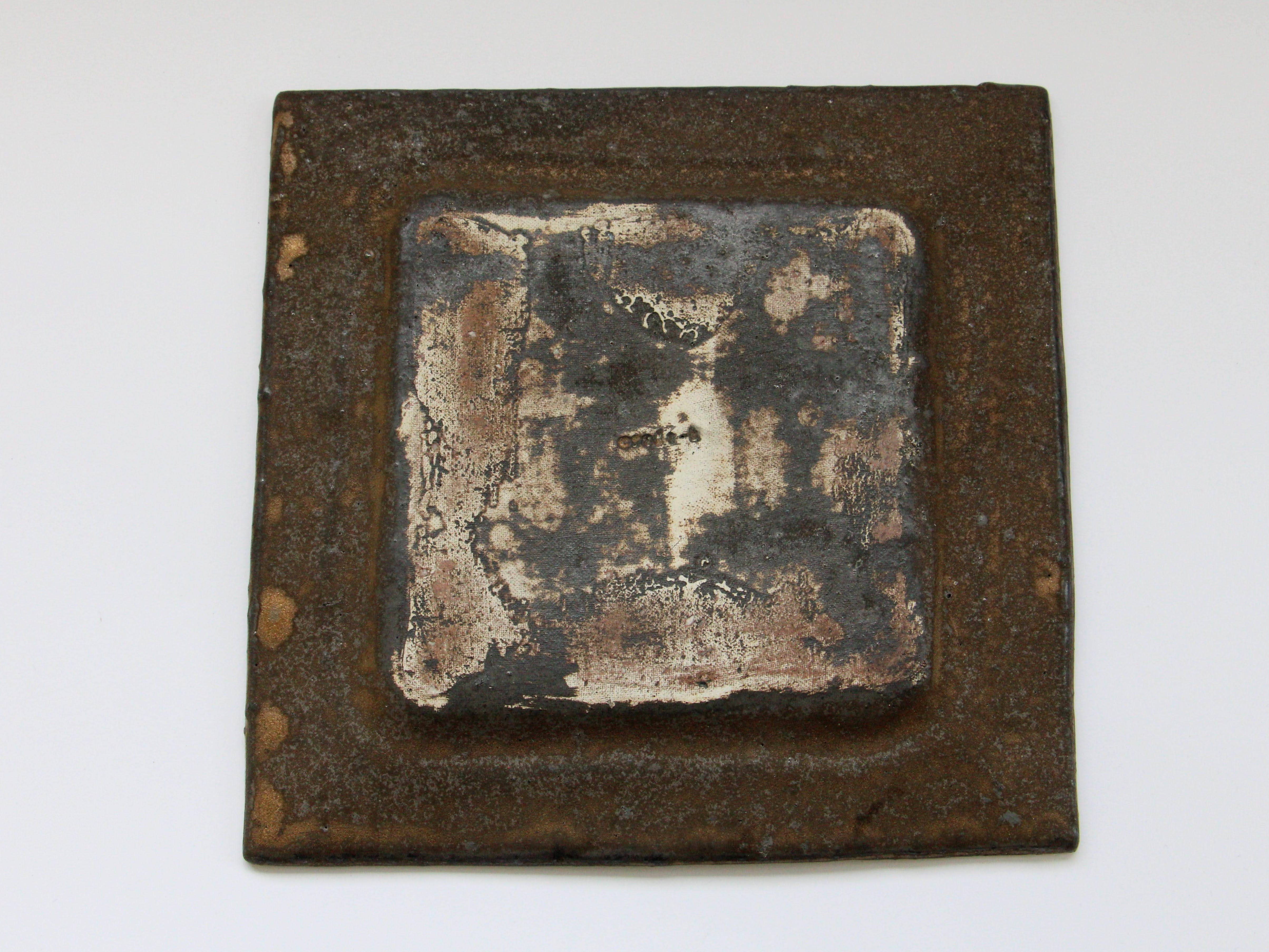 アンティークゴールド角皿【大原拓也】