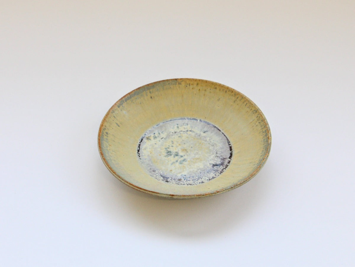 White matte ash sink flat bowl small [Kazuhito Yamamoto]