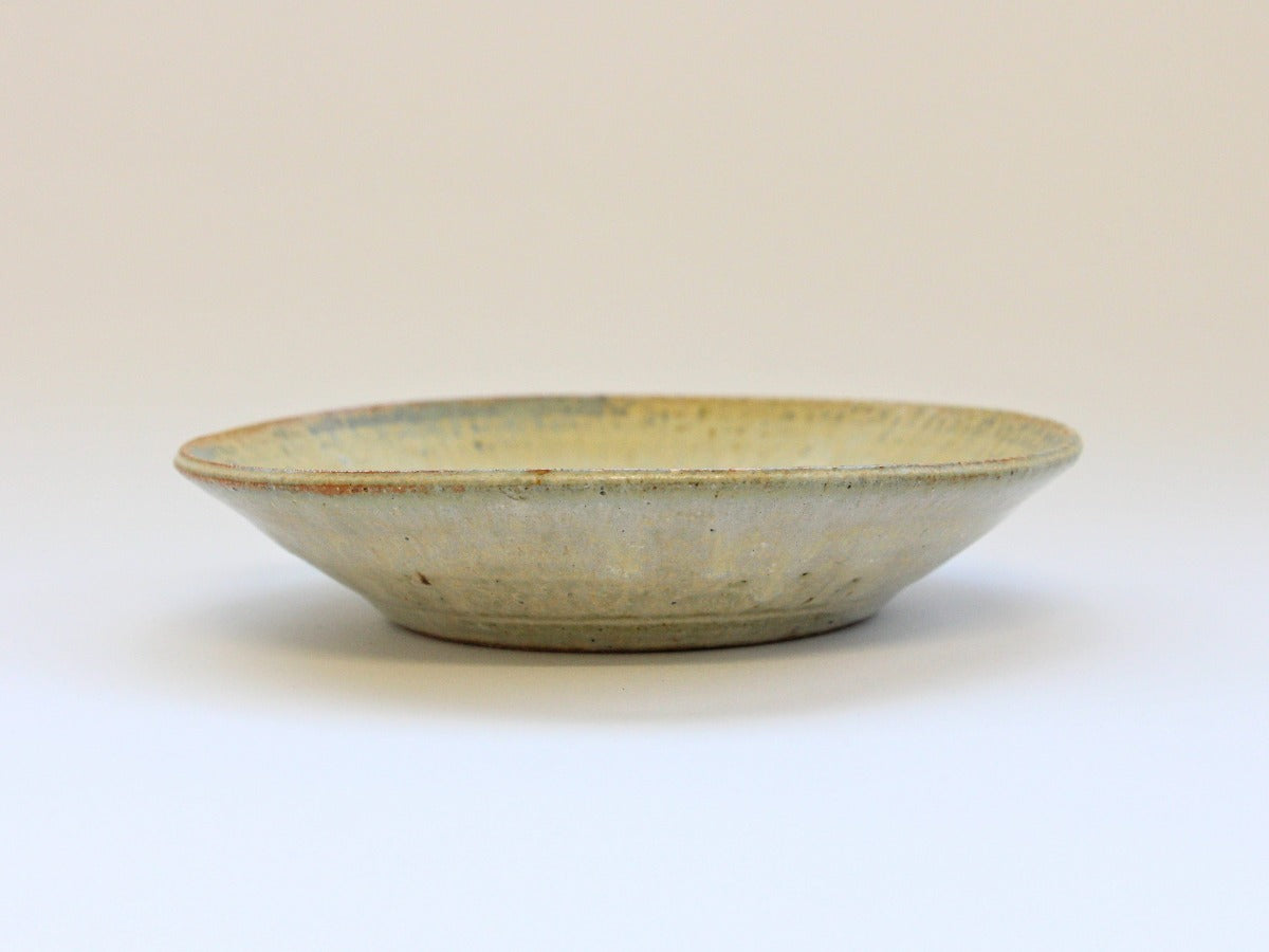 White matte ash sink flat bowl small [Kazuhito Yamamoto]