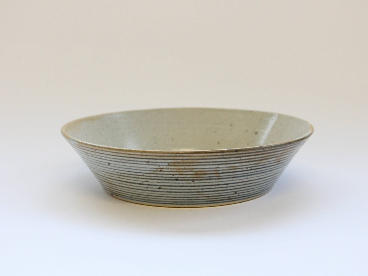 呉須千段7寸平鉢【赤根真次】