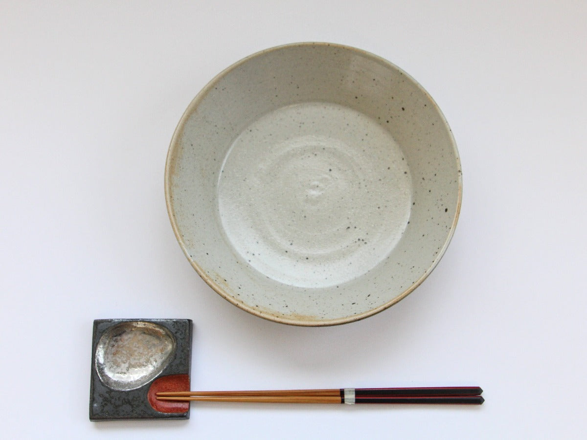 呉須千段7寸平鉢【赤根真次】