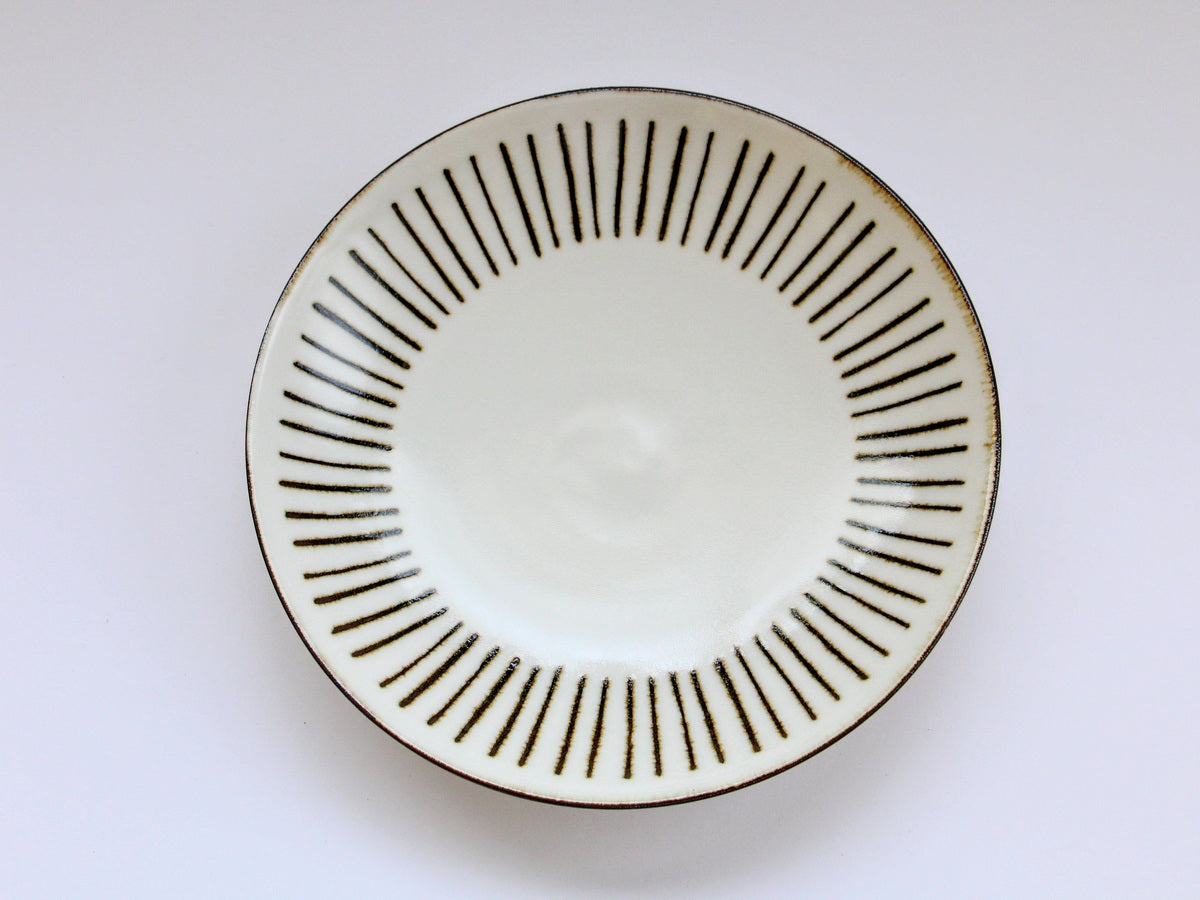 White porcelain jukusa 7-inch plate [Tetsuya Kobayashi]