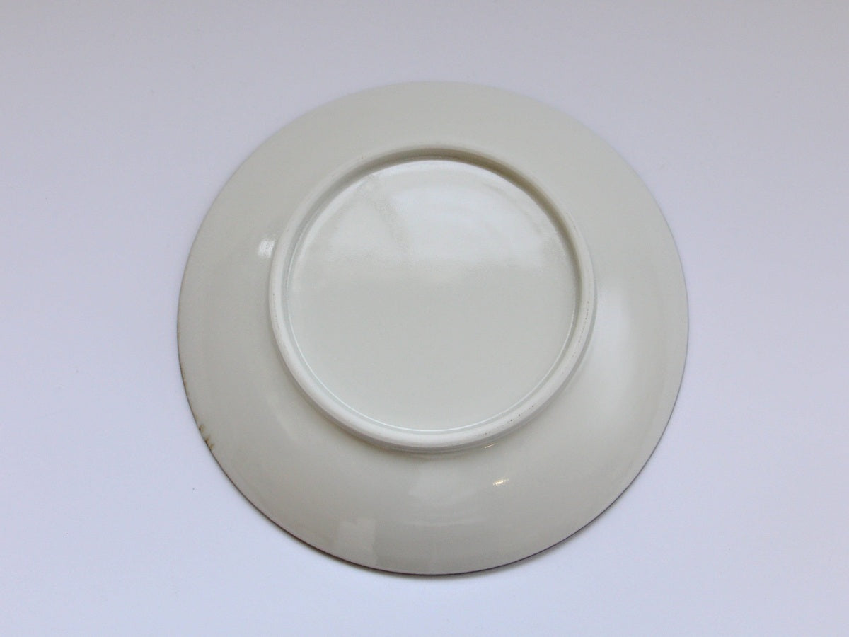 White porcelain jukusa 7-inch plate [Tetsuya Kobayashi]