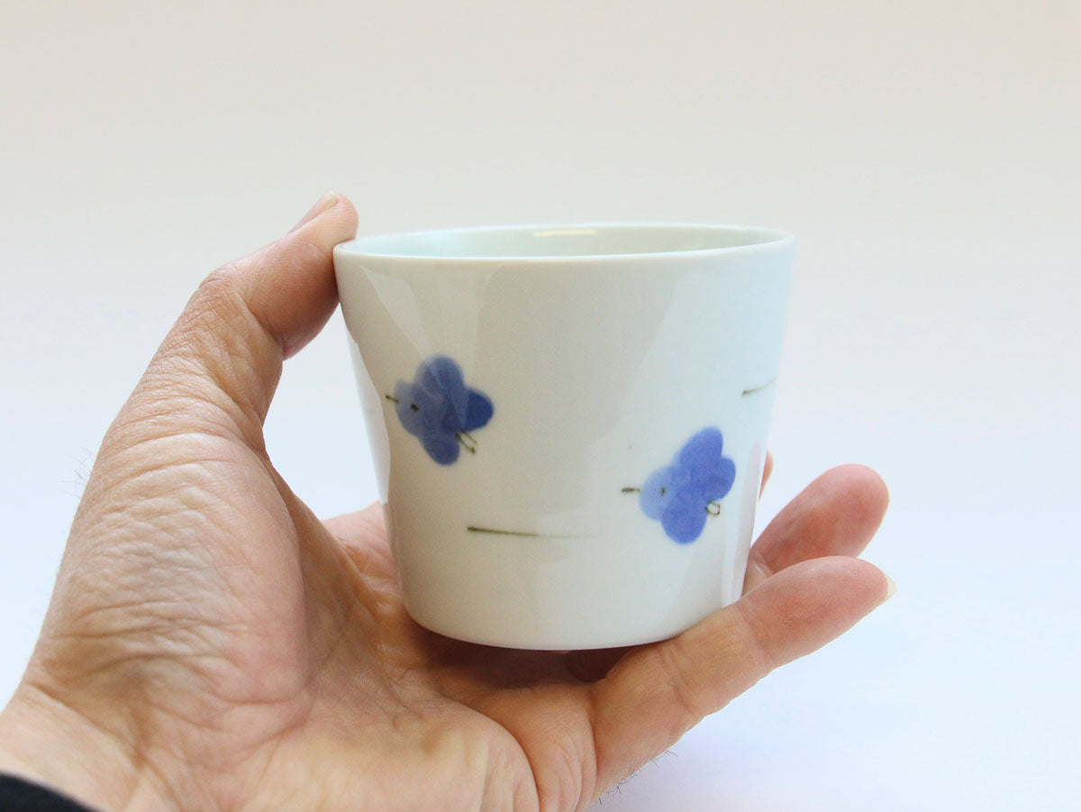 涼色三千鳥そば猪口【田森陶園】