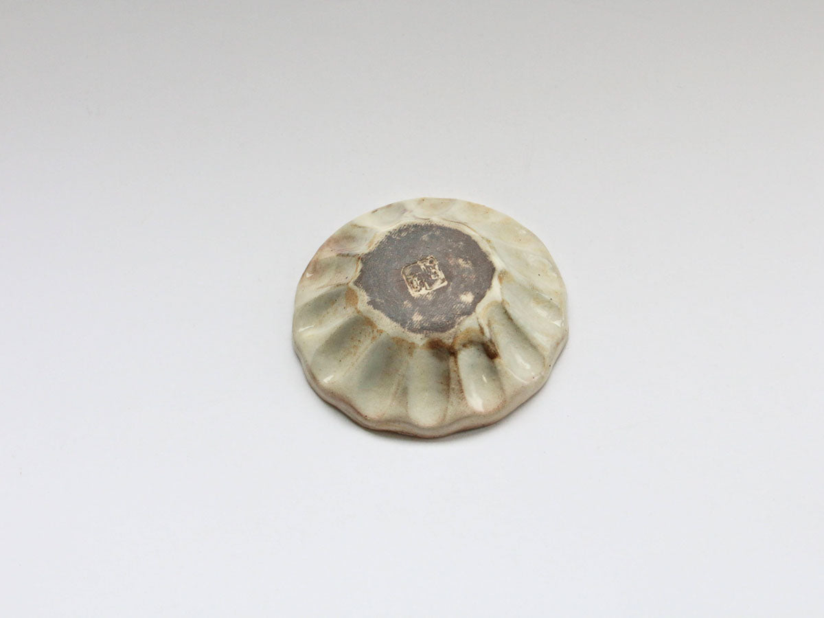 粉引輪花深皿 豆【古谷製陶所】