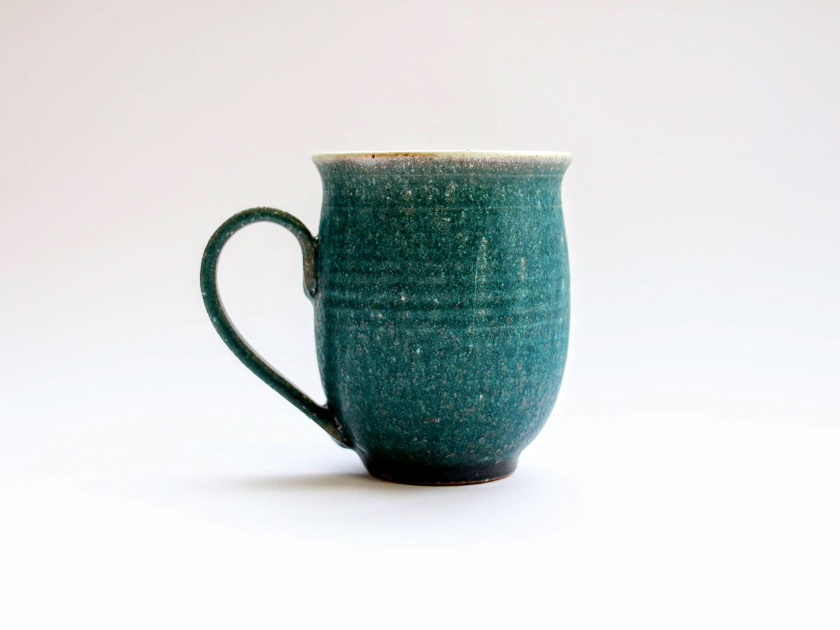 錆緑つぼみ形マグ【文山香菜江】