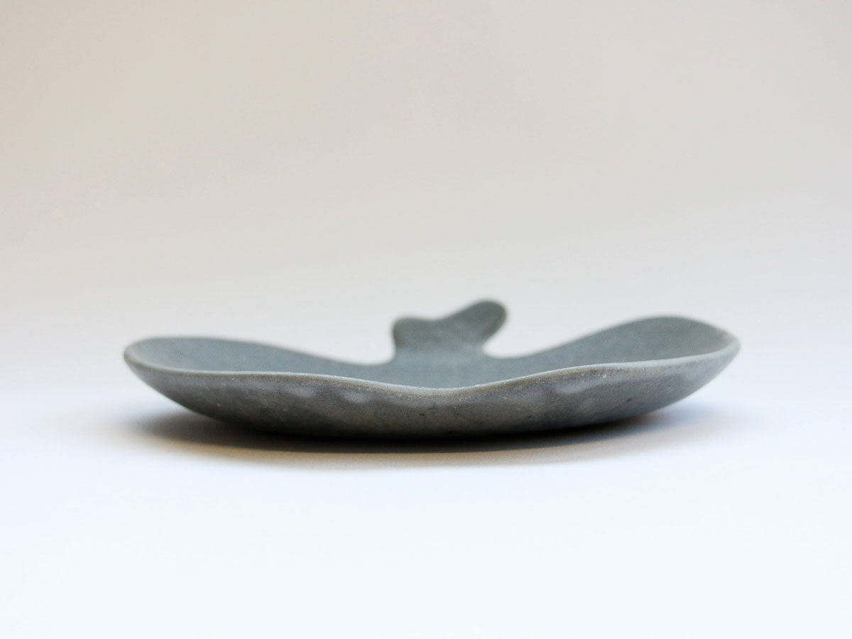 グレー釉りんご皿 大【古谷製陶所】
