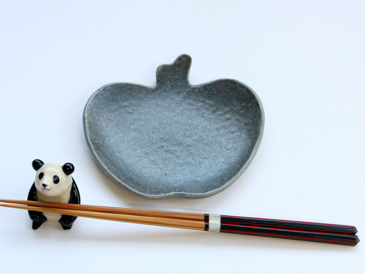 グレー釉りんご皿 小【古谷製陶所】