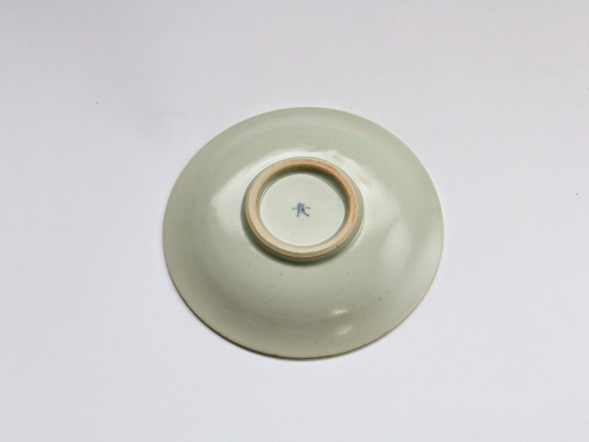 古染瓔珞紋4寸皿【陶房青】