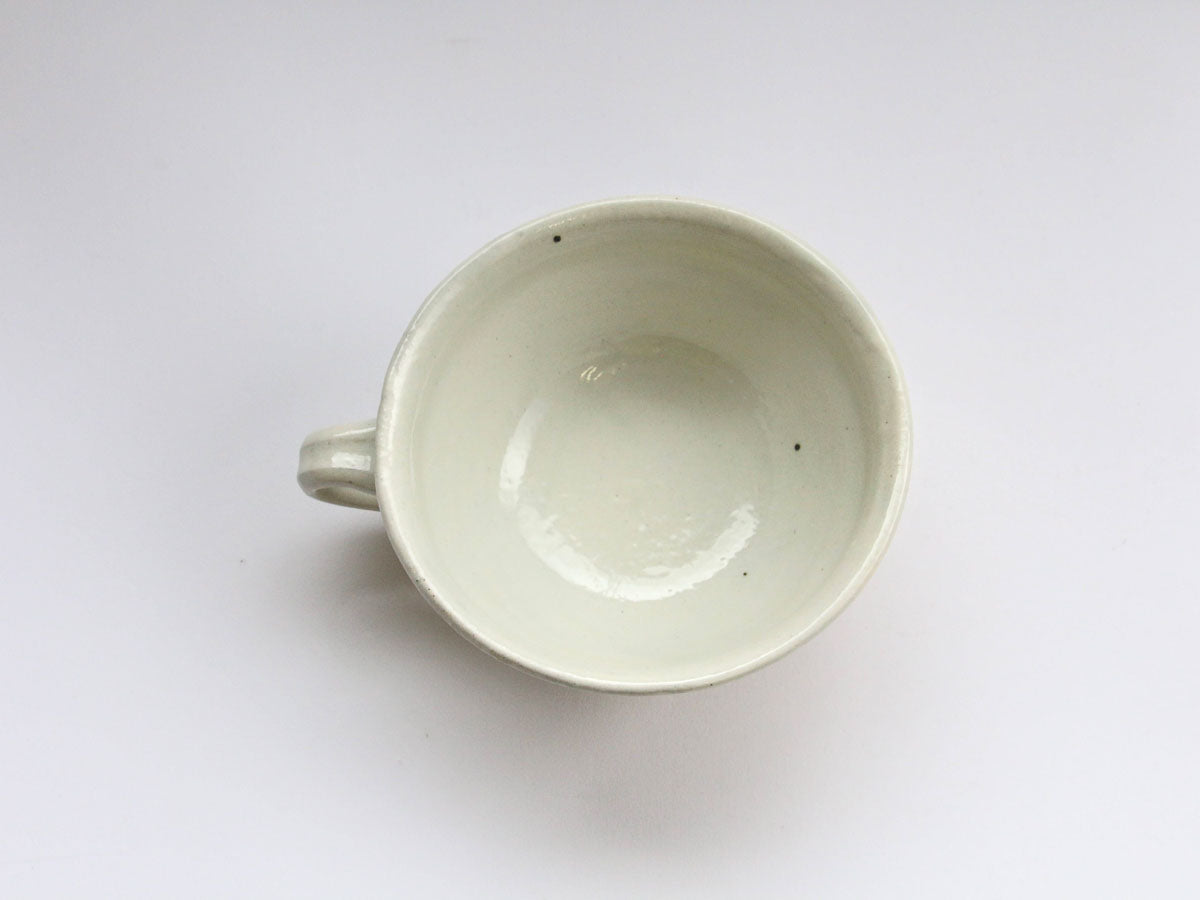 鉄散線彫スープカップ 丸【古谷製陶所】