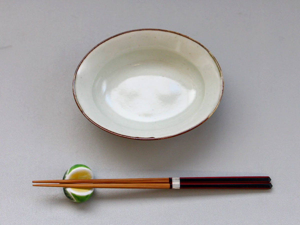 Rim oval bowl small Sabi Richo [Koyang Kiln]