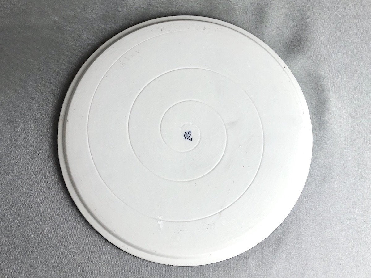 Crystal hankin lacquered 22cm round plate with edge [Toetsu kiln]