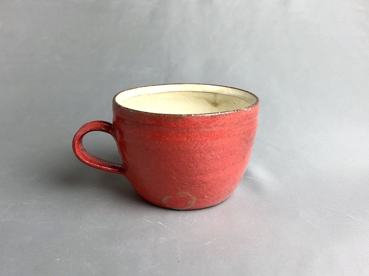 Painted makeup mug red [Takuya Ohara]
