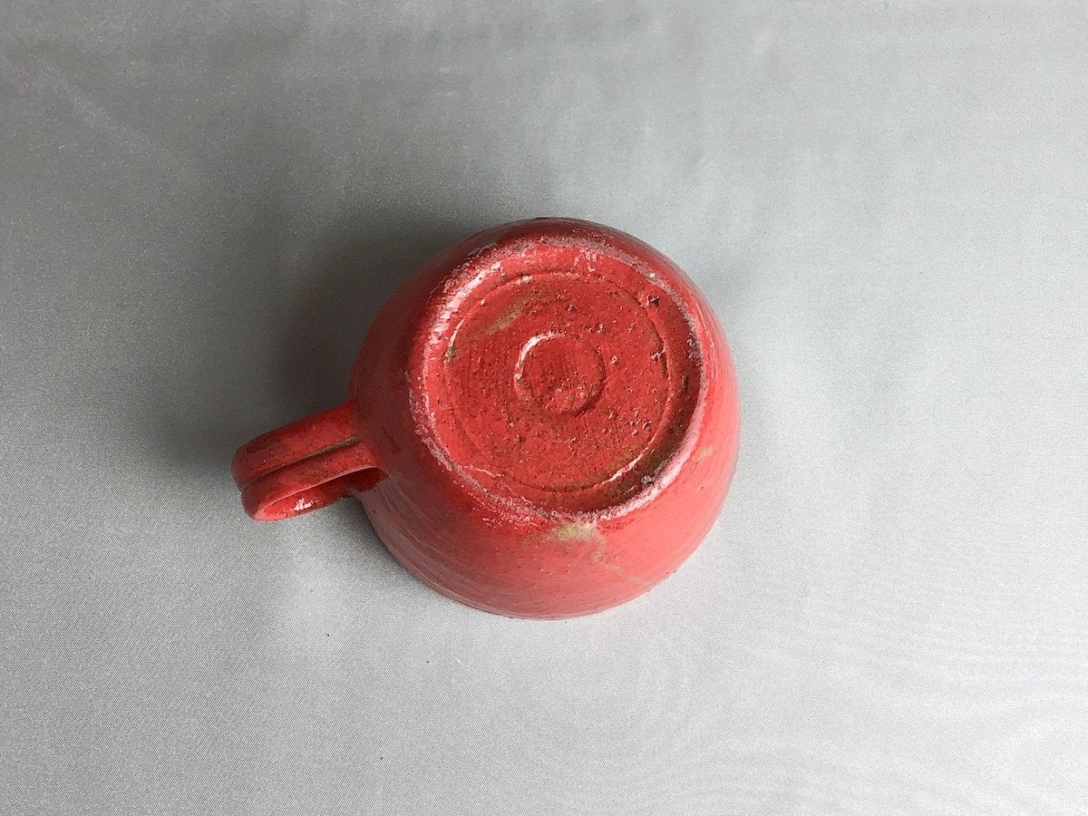 Painted makeup mug red [Takuya Ohara]