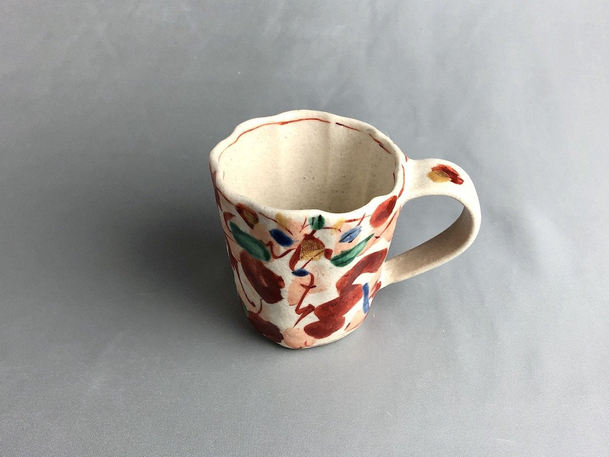 Red flower mug [Kotomo Suzuki]
