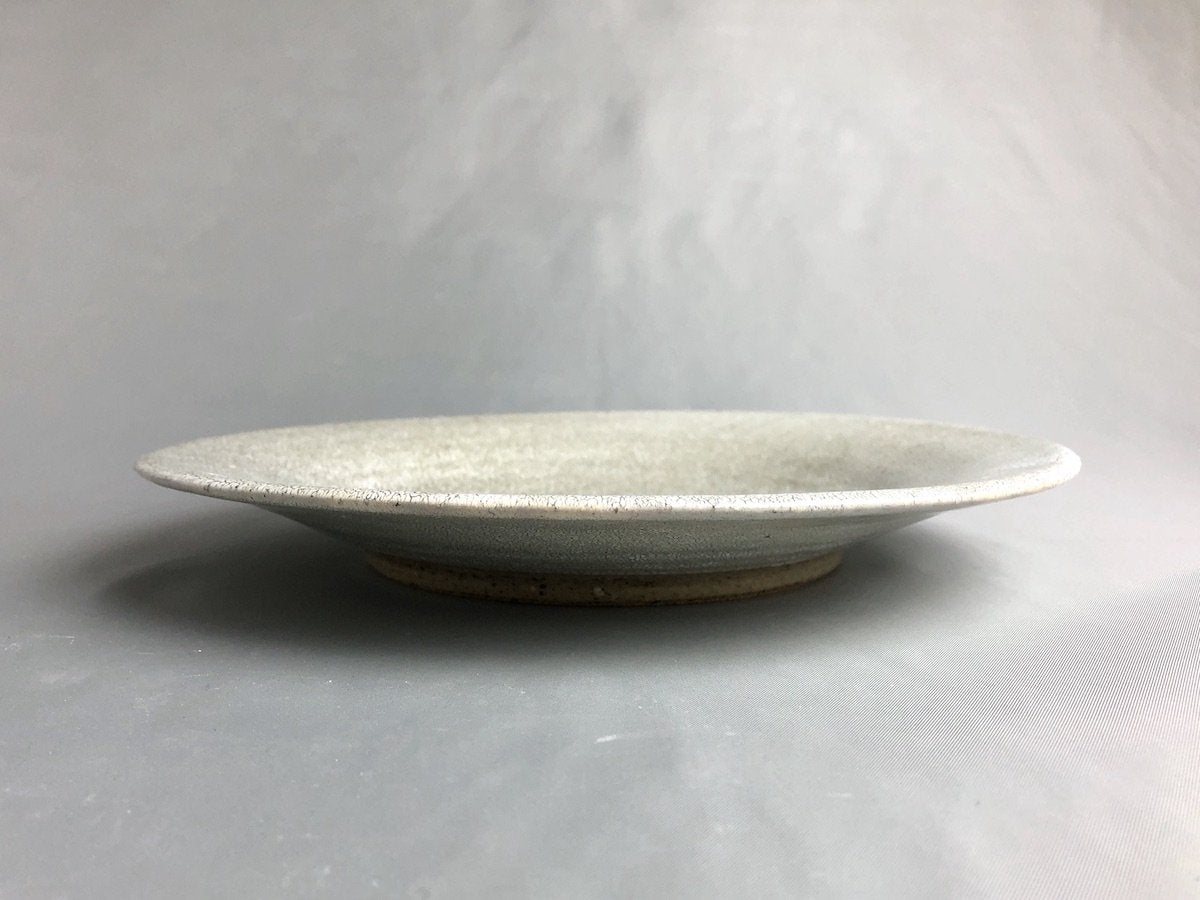 Sabi Kairagi 8-inch plate [Hyozan-gama]