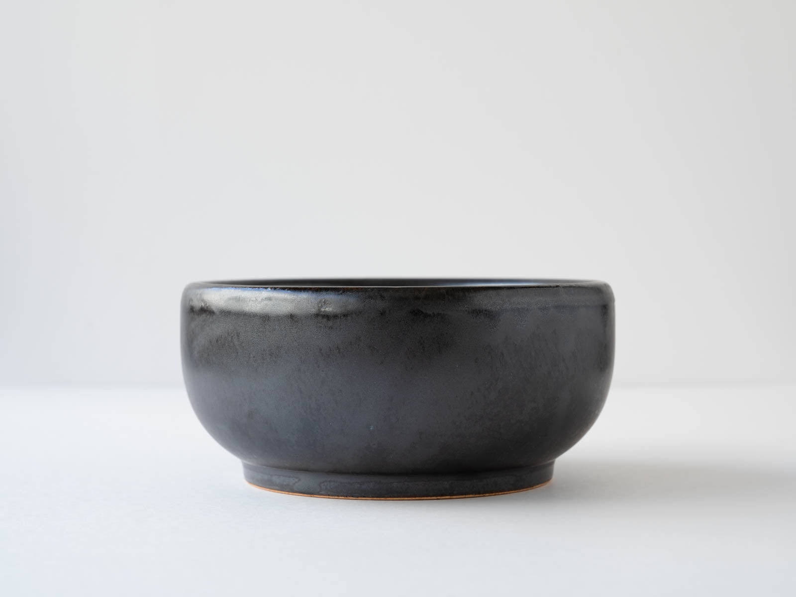 Black stone pot 6 inches [Anraku kiln]