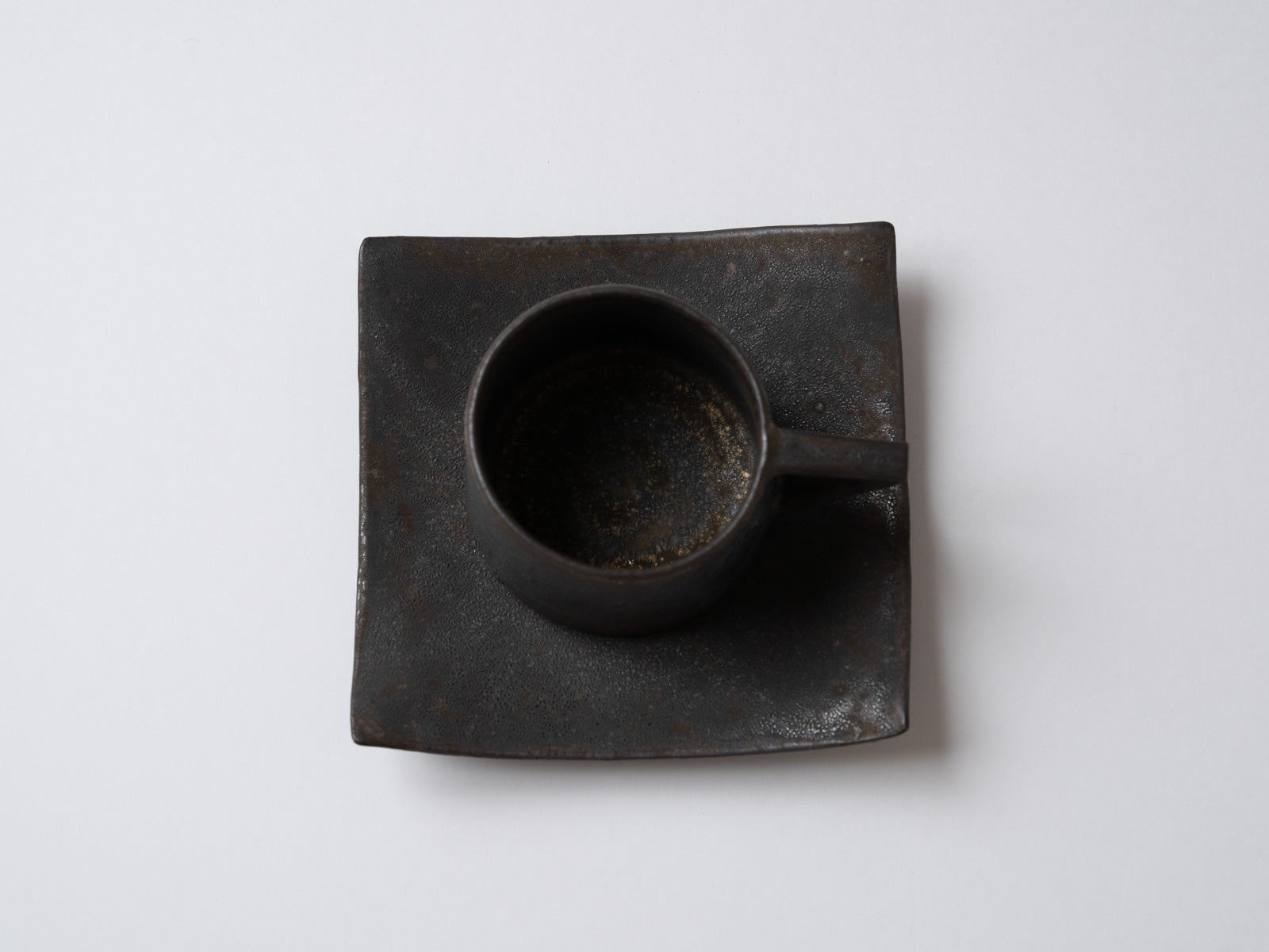Brown glaze trapezoidal coffee C/S [Hideki Yamamoto]