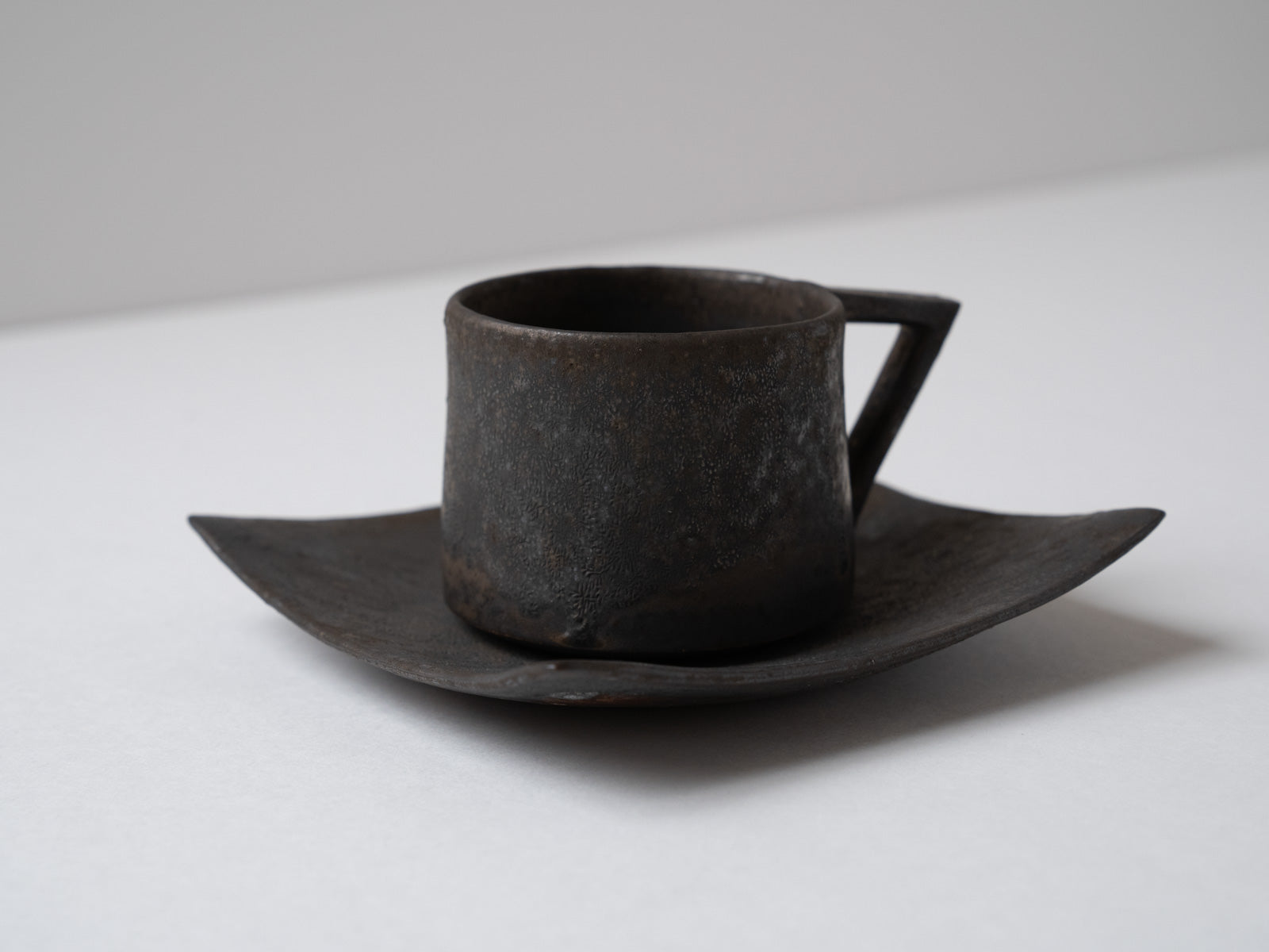 Brown glaze trapezoidal coffee C/S [Hideki Yamamoto]