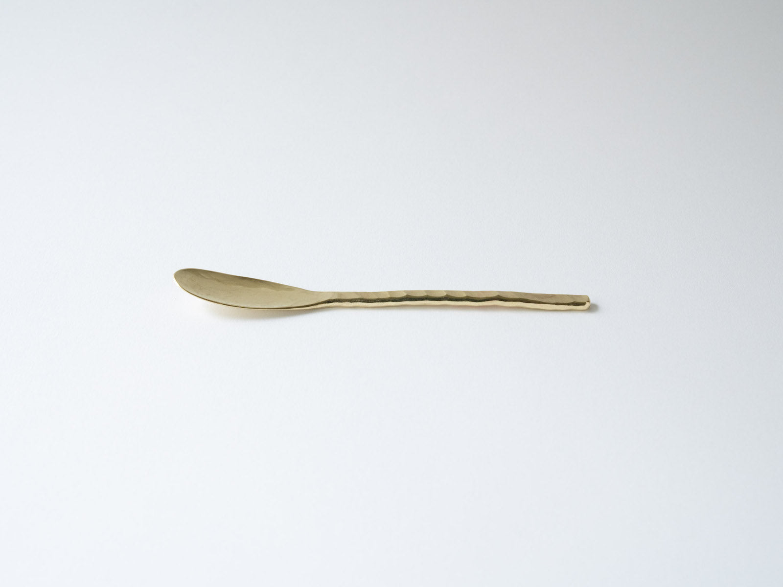 Brass dessert spoon [Kiyoshi Haraguchi]
